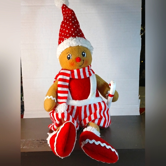 ♥️♥️♥️VINTAGE DAN DEE ELF PIXIE CANDY STRIPED preowned Shelf Sitter❤️❤️❤️ - Picture 1 of 6